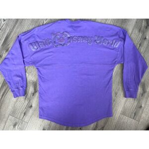 Walt Disney World Spirit Jersey Purple Glitter Oversized Size‎ XS Pullover